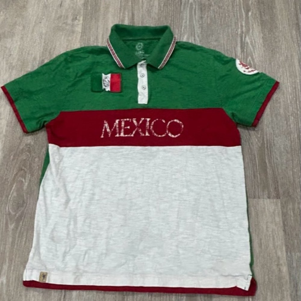Tre Vero distressed Short-Sleeve Polo green L Mexico‌‌‌